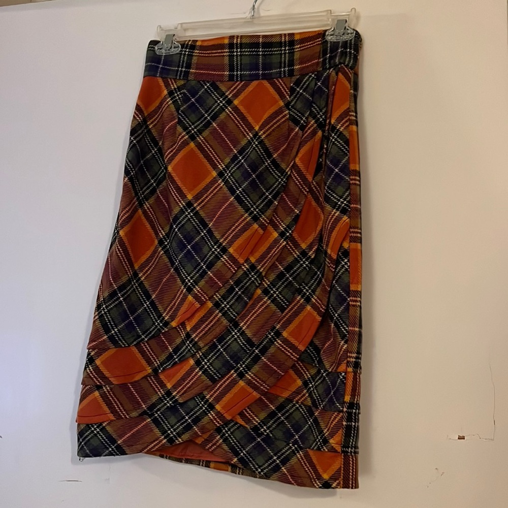 Plenty by Tracy Reese wool plaid skirt